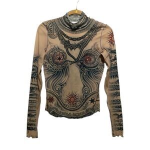 Jean Paul Gaultier Sun tattoo shirt